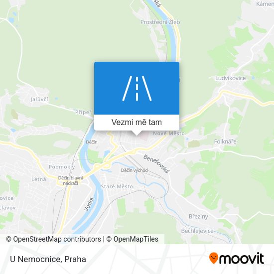 U Nemocnice mapa