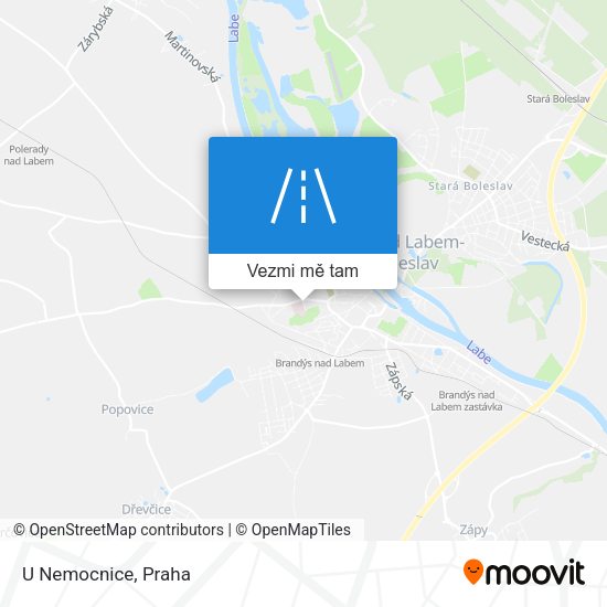 U Nemocnice mapa