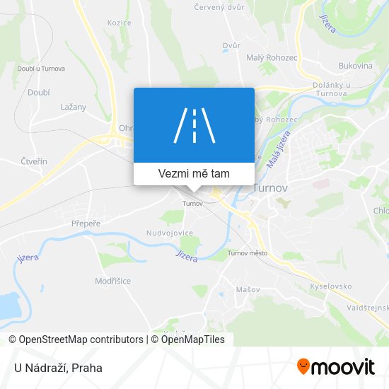 U Nádraží mapa