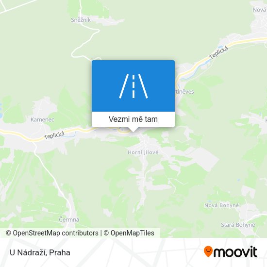 U Nádraží mapa