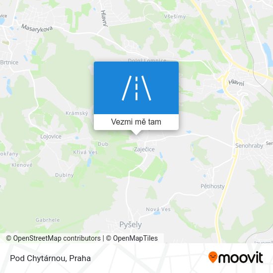 Pod Chytárnou mapa