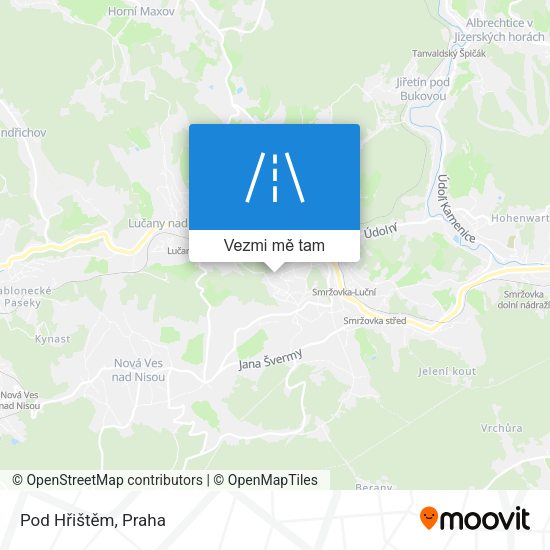 Pod Hřištěm mapa