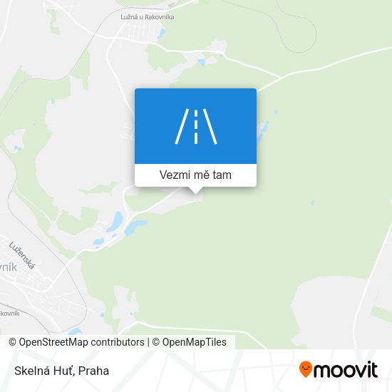 Skelná Huť mapa