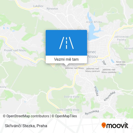 Skřivánčí Stezka mapa