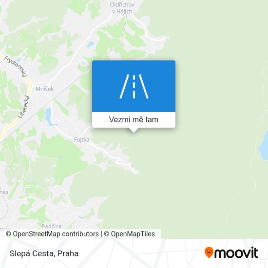 Slepá Cesta mapa