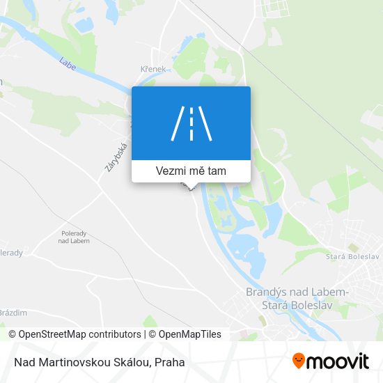 Nad Martinovskou Skálou mapa