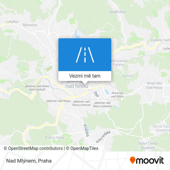 Nad Mlýnem mapa