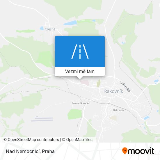 Nad Nemocnicí mapa