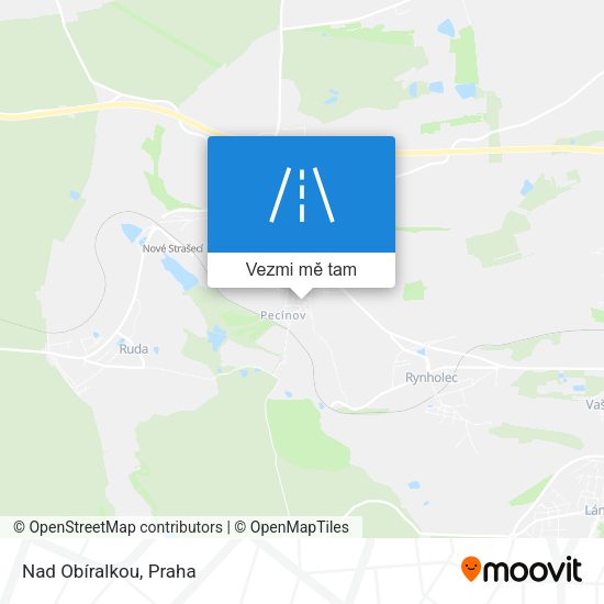 Nad Obíralkou mapa
