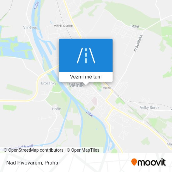 Nad Pivovarem mapa
