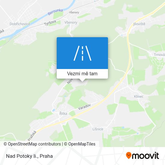 Nad Potoky Ii. mapa