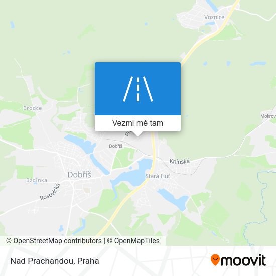 Nad Prachandou mapa