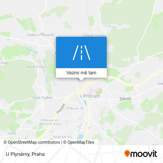 U Plynárny mapa