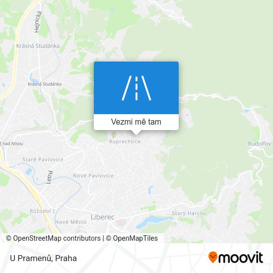 U Pramenů mapa