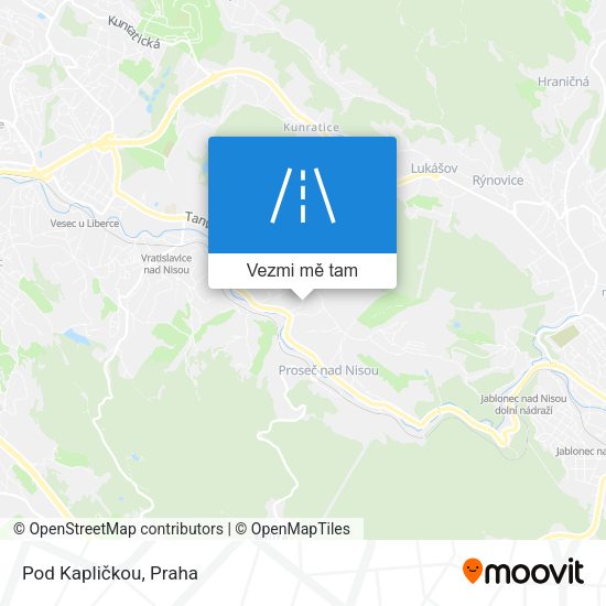 Pod Kapličkou mapa