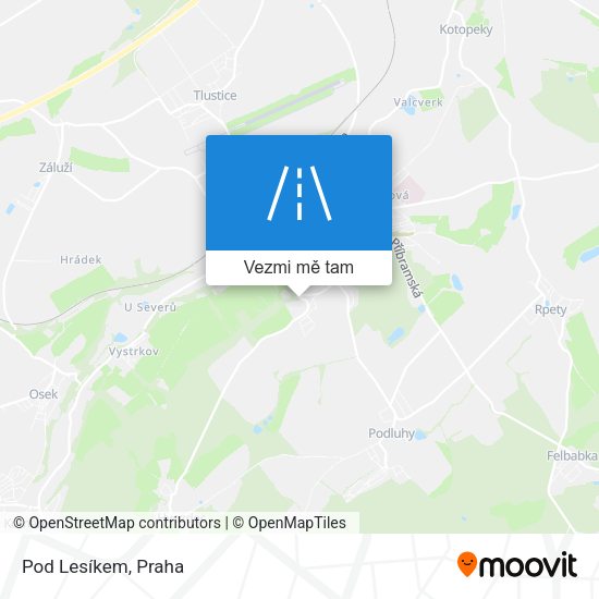 Pod Lesíkem mapa