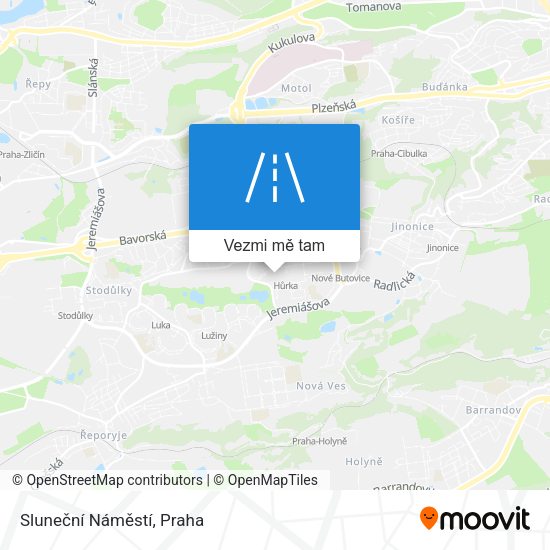 Sluneční Náměstí mapa