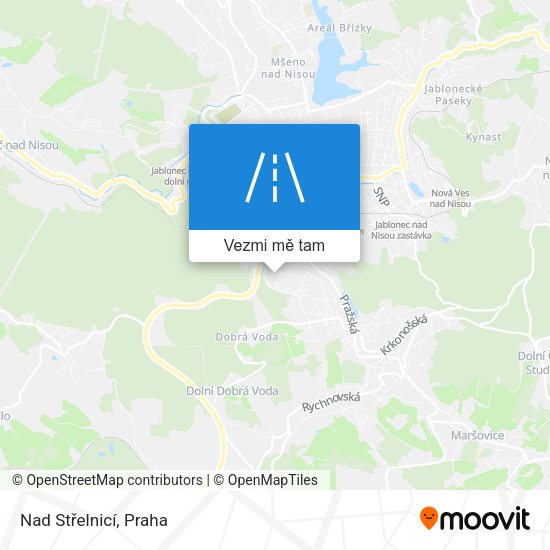 Nad Střelnicí mapa