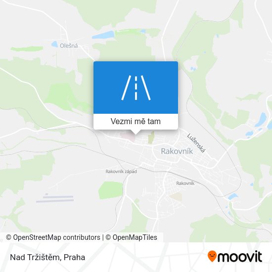 Nad Tržištěm mapa