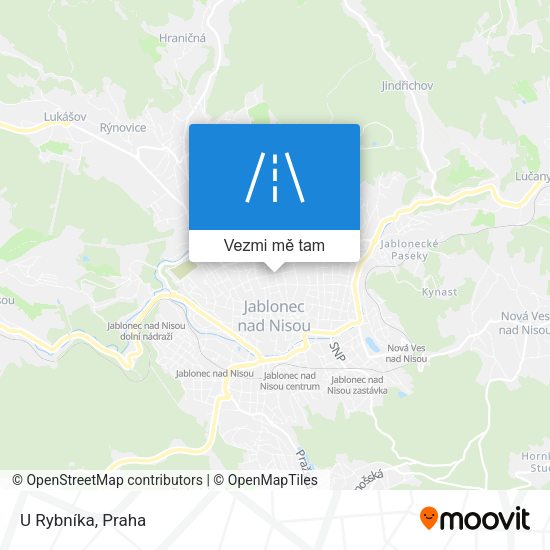 U Rybníka mapa