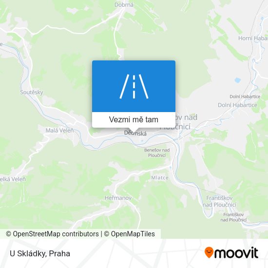 U Skládky mapa