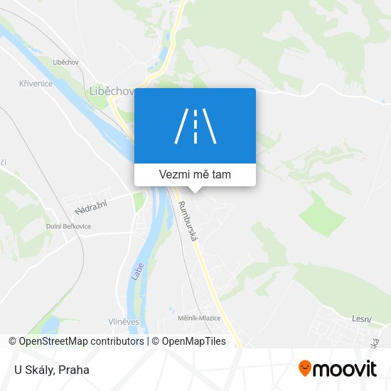 U Skály mapa