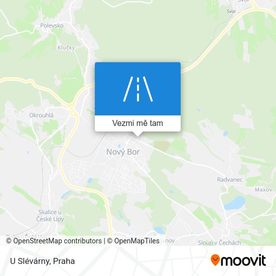 U Slévárny mapa