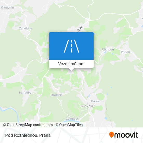 Pod Rozhlednou mapa