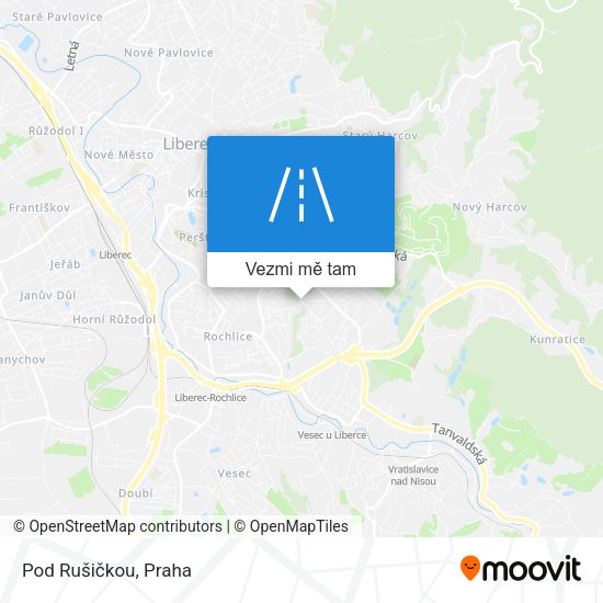 Pod Rušičkou mapa