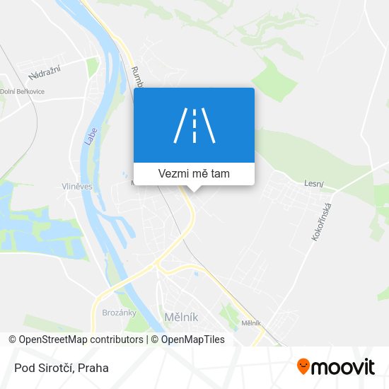 Pod Sirotčí mapa