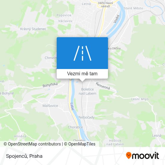 Spojenců mapa