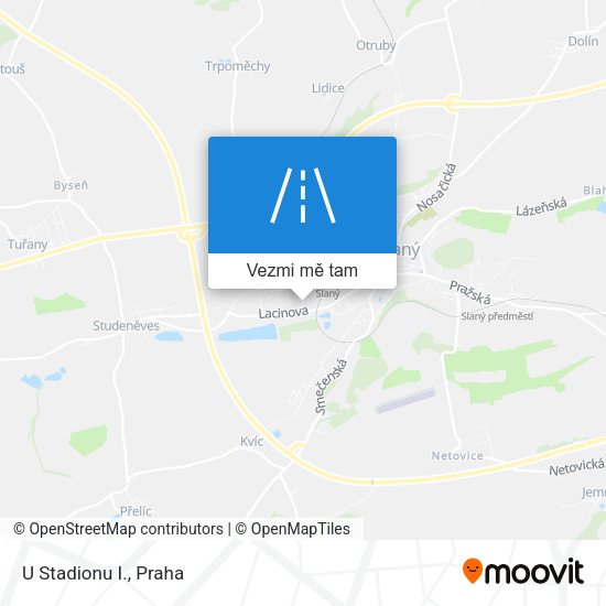 U Stadionu I. mapa
