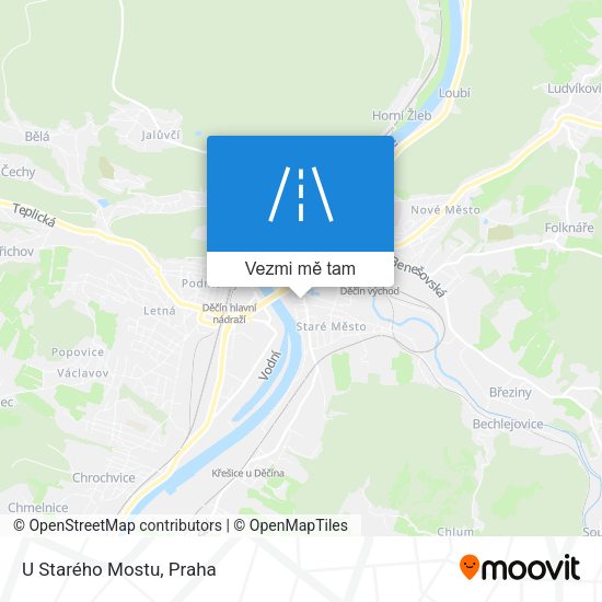 U Starého Mostu mapa
