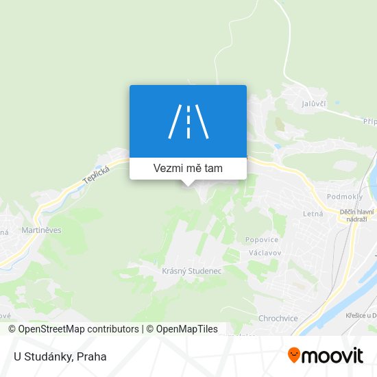 U Studánky mapa