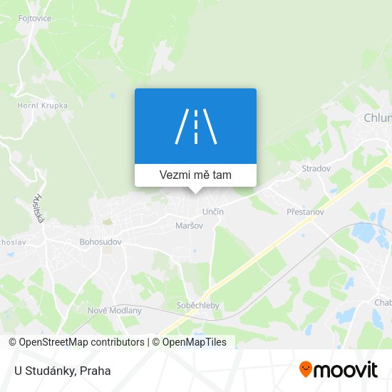 U Studánky mapa