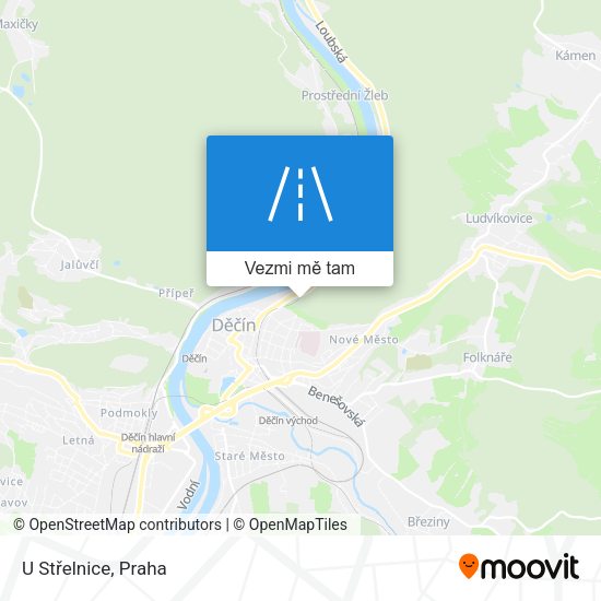 U Střelnice mapa