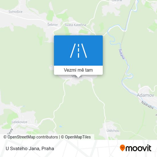 U Svatého Jana mapa