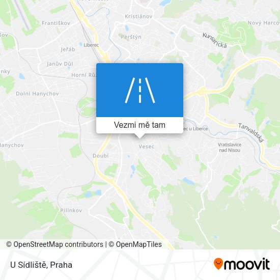 U Sídliště mapa