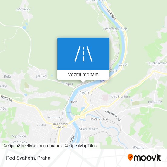 Pod Svahem mapa