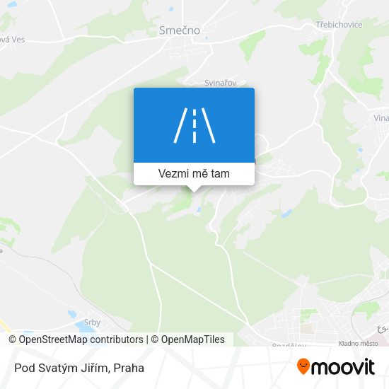 Pod Svatým Jiřím mapa