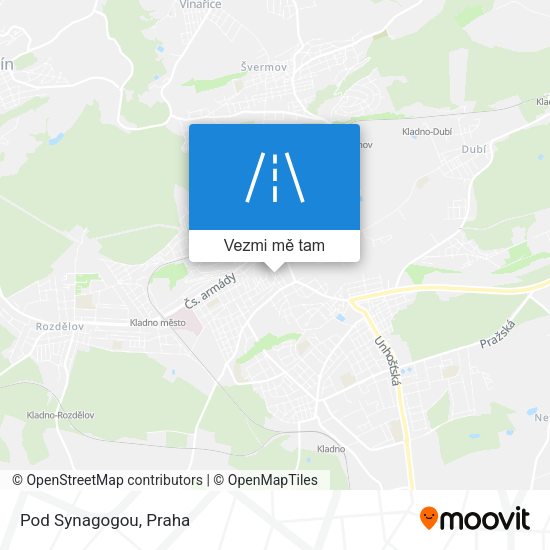 Pod Synagogou mapa