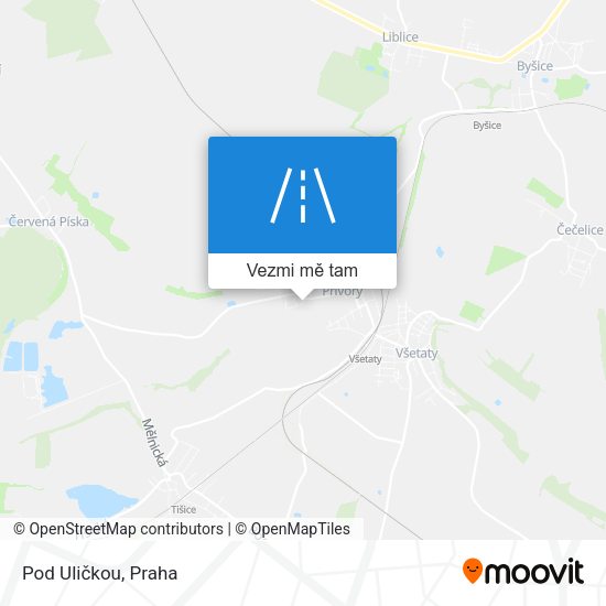 Pod Uličkou mapa