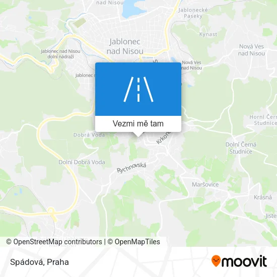 Spádová mapa