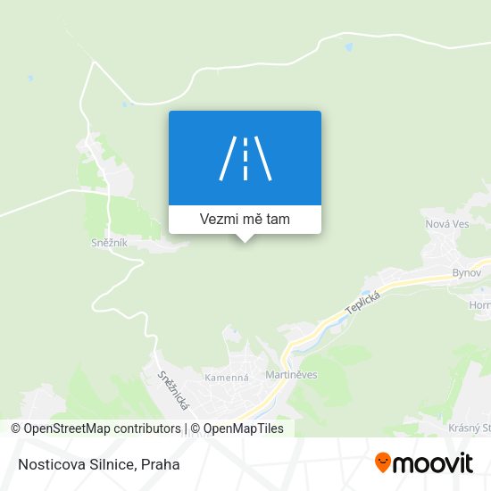 Nosticova Silnice mapa