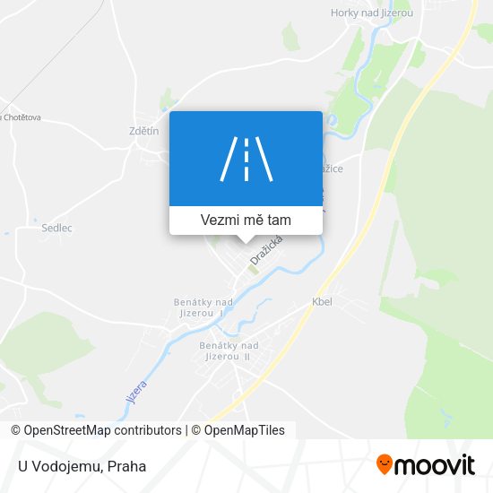 U Vodojemu mapa
