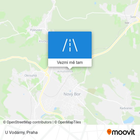 U Vodárny mapa