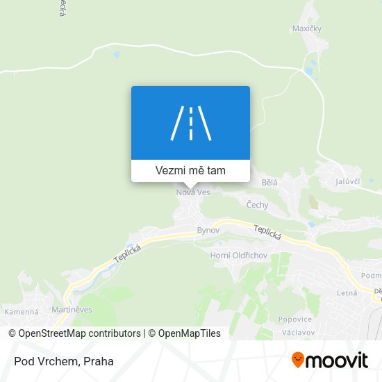 Pod Vrchem mapa