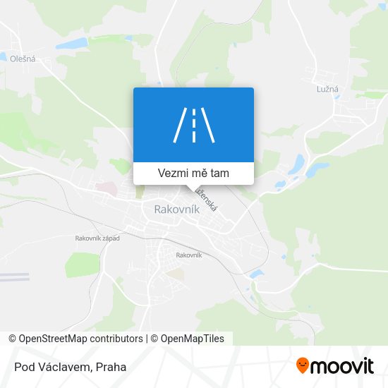 Pod Václavem mapa
