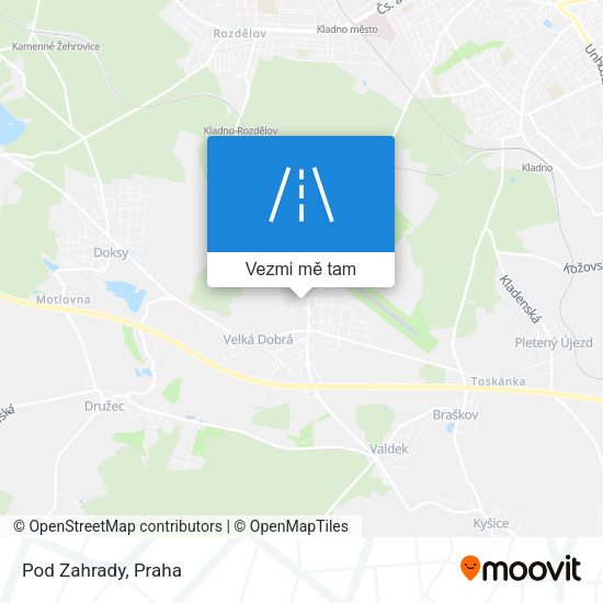 Pod Zahrady mapa