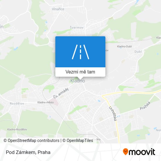 Pod Zámkem mapa